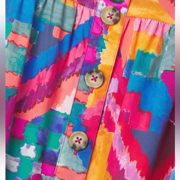 NWT Johnny Was Summer Daydream Poplin Tiered Maxi Skirt - Picture 7 of 9